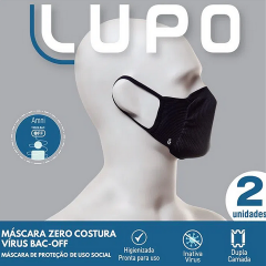 Lupo Máscara Zero Costura Vírus Bac-Off - 36004